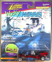 1996 Johnny Lightning Series #4 Wacky Winners T&#39;RANTULA Red w/Chrome Spoke Wheel - £10.97 GBP