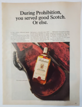 1967 Ballentine&#39;s Scotch Vintage Print Ad Bottle Of Scotch In Guitar Case - $14.95