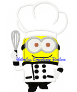 Minion Chef Machine Embroidery Applique Design Instant Download - €3,47 EUR