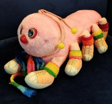 Vintage Pink Commonwealth Lots a Leggggggs Caterpillar Plush Toy Bug Girls 1984 - $26.72