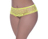 Magic Silk Love Star Skirted Hipster with Open Crotch Panty Neon Chartre... - $31.63