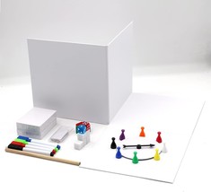 Make Your Own Board Game Kit Contains Board Game Box Blank Game Board and Access - $58.22