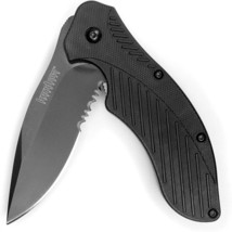 Kershaw 1605CKTST Clash Assisted Flipper Knife 3&quot; Black Combo Blade - $46.28