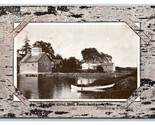 Old Grist Mill Kennebunkport Maine ME Faux Birch Border DB Postcard Y1 - £7.86 GBP