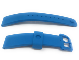 ESQ 20mm Blue Silicone Watch Band with Blue Buckle Strap#6499 Fits 07301465 - $34.65