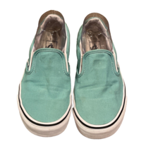 Vans Seafoam Green Slip-on Low Top Sneaker Shoes Unisex Size M7 W8.5 - $28.00