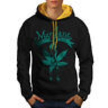 Wellcoda Mary Cool Puff Pass Mens Contrast Hoodie, Blunt Casual Jumper - £31.46 GBP