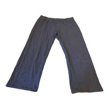 Hanes Unisex Men Women Fleece Sweatpants Large Wide Leg Blue Joggers Pants - £18.26 GBP