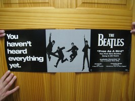 The Beatles Poster Band Shot Jumping Free As A Bird Paul McCartney - $18.09