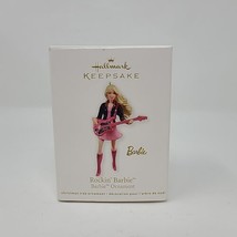 2011 Hallmark Keepsake Barbie Ornament w/Box ~ Rockin&#39; Barbie (Pink Guitar) - £15.85 GBP
