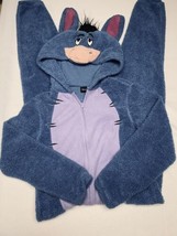 Disney EEYORE POOH Adult S Hooded Union Pajamas Costume Soft  Blue Laven... - £22.99 GBP