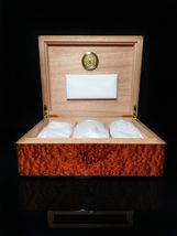 Elie Bleu Dappled Sepele  Humidor 75 count NIB Made in France image 12