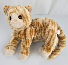 Ty Plush Cobbler Kitty Cat Orange Striped Tabby TySilk Stuffed Plush 13&quot;... - $27.71