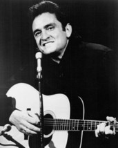 Johnny Cash in concert playing guitar late 1960&#39;s 16x20 inch Poster - £19.60 GBP