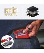 Travelambo Front Pocket Minimalist Leather Slim Wallet RFID Blocking Med... - £14.31 GBP