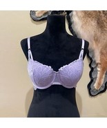 Savage X Fenty 38C Not Sorry Lightly Lined Lace Balconette Bra Lilac Purple - $47.52 CAD
