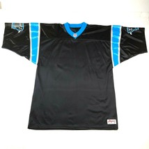 Vintage 90s Carolina Panthers Tamaño 50 2XL Negro Azul Fútbol Jersey Ripon Nuevo - £52.03 GBP