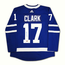 Wendel Clark Signed Adidas Blue Toronto Maple Leafs Jersey - £208.53 GBP
