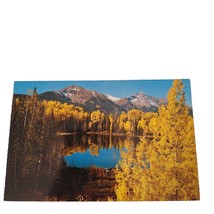 Postcard Autumn Splendor San Miguel Mountains Uncompahgre National Forest Chrome - £5.45 GBP