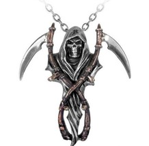 Alchemy Gothic The Reapers Arms Pendant Grim Scythe Fine English Pewter ... - $41.95