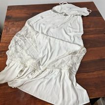 Topshop Women's White Lace Midi Slip Dress Size 6 Elegant Spring - $37.62