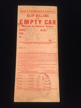 Vintage Train/Railway Empty Car Slips - set of 2 image 3