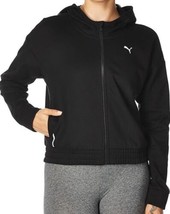 Women&#39;s Puma Cropped Full-Zip Hoodie Sweat Jacket Running &amp; Training 1X Wicking - £21.67 GBP