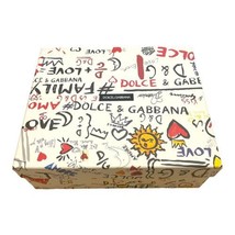 Dolce &amp; Gabbana Love Graffiti Empty Box w/ Gift Set Paper &amp; Card 12”x10.... - £44.83 GBP