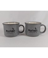 Wild Turkey Distilling Co Bourbon Promo Mug Coffee Camping Ceramic Lot of 2 - €17,28 EUR