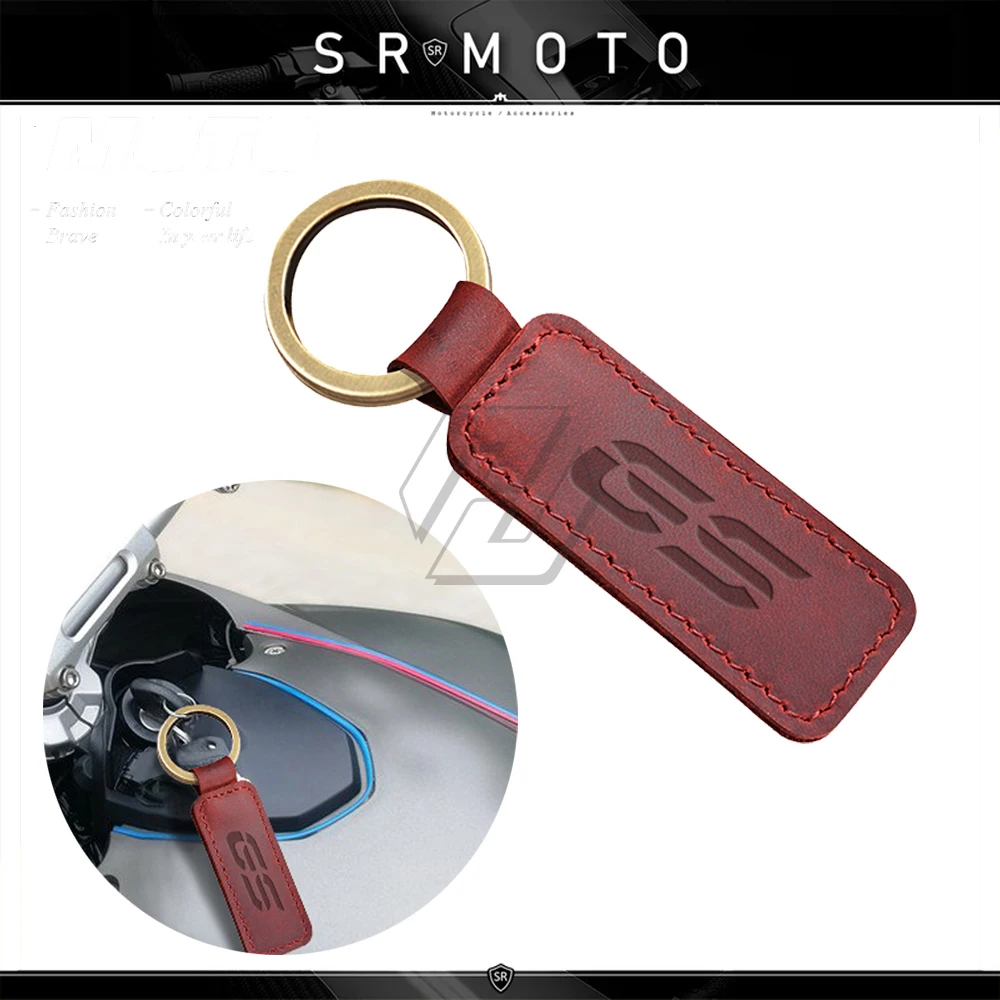 Motorcycle Keychain Cowhide Key Ring Case for BMW Motorrad GS F800GS F850GS - £10.46 GBP+