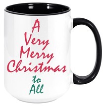 A Merry Christmas To All - White with Black Inside and Handle - £14.95 GBP