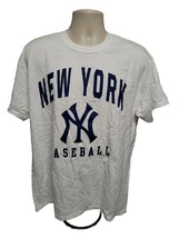 New York NY Yankees Baseball Adult Large White TShirt - £14.81 GBP