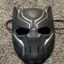 2016 Kids Youth 7” Plastic Black Panther Mask Played With Condition - $8.95