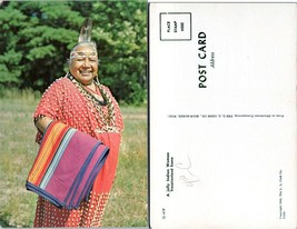 Native American Woman in Dress Vintage  Postcard - £7.48 GBP
