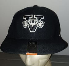 Valdosta State Blazers Flex Fitted Nike Hat Stretch Flat Bill Cap Black M/L - £11.79 GBP