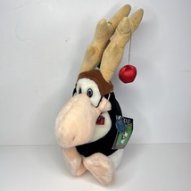 Opus Reindeer 1985 Vintage Dakin Christmas Phase Stuffed Plush With Tags 16&quot; - £17.83 GBP