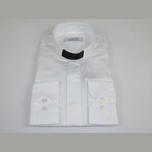 Mens CEREMONIA Clergy Pastor Priest Shirt 100% Cotton Turkey #stn 13 HYB White image 4