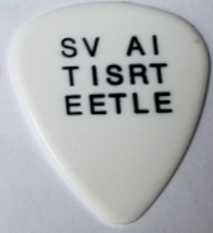  SV AI TISRT EETLE Guitar Pick, white, rare,used - £39.29 GBP