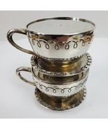 Vintage Metal Teacup Salt Pepper Set - $16.83