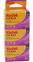 3-Rolls Kodak GOLD 200 Color Negative Film 35mm Film 36 Exposures  FRESH DATING - £22.33 GBP