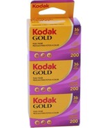 3-Rolls Kodak GOLD 200 Color Negative Film 35mm Film 36 Exposures  FRESH... - £22.00 GBP