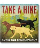 Hiking Dogs Phrase Canvas Wall Art Design By Ryan Fowler - $108.99