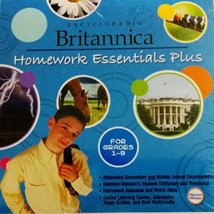 Encyclopedia Britannica Homework Essentials Plus (Grades 1-9) - $5.98