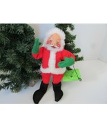 VTG 1963 HOLIDAY ANNALEE MOBILITEE 8.5&quot; SANTA CLAUS WITH TAGS OLDY - £11.63 GBP