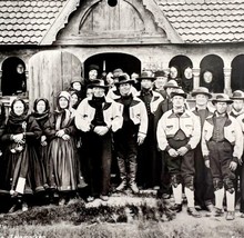 Hitterdal&#39;s Church Choir Norway Photograph Folk Life Telemarken c1900-1920s E9 - £31.96 GBP
