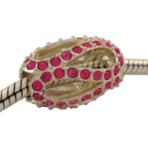 Authentic Chamilia Glistening Meander Pink Sterling Silver Bead Charm 2083-0407 - $33.20