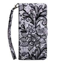 Anymob Xiaomi Redmi Light Black Leather Case Flower Flip Wallet Cover Bag Shell  - $28.90