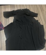 Boohoo Black Size 12 Dress Ruffle - $9.90