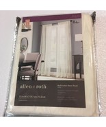 allen + roth ~ 55” x 84” Rod Pocket Sheer Single ￼Curtain Panel ~ Ivory ... - $20.37