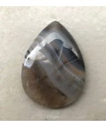 Brown Banded agate 40x30mm 30x40mm stone cab cabochon white stripe teard... - $140.28 MXN